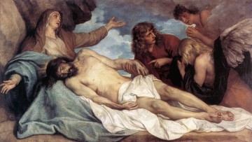 バロック Painting - キリストの嘆き バロック聖書 アンソニー・ヴァン・ダイク